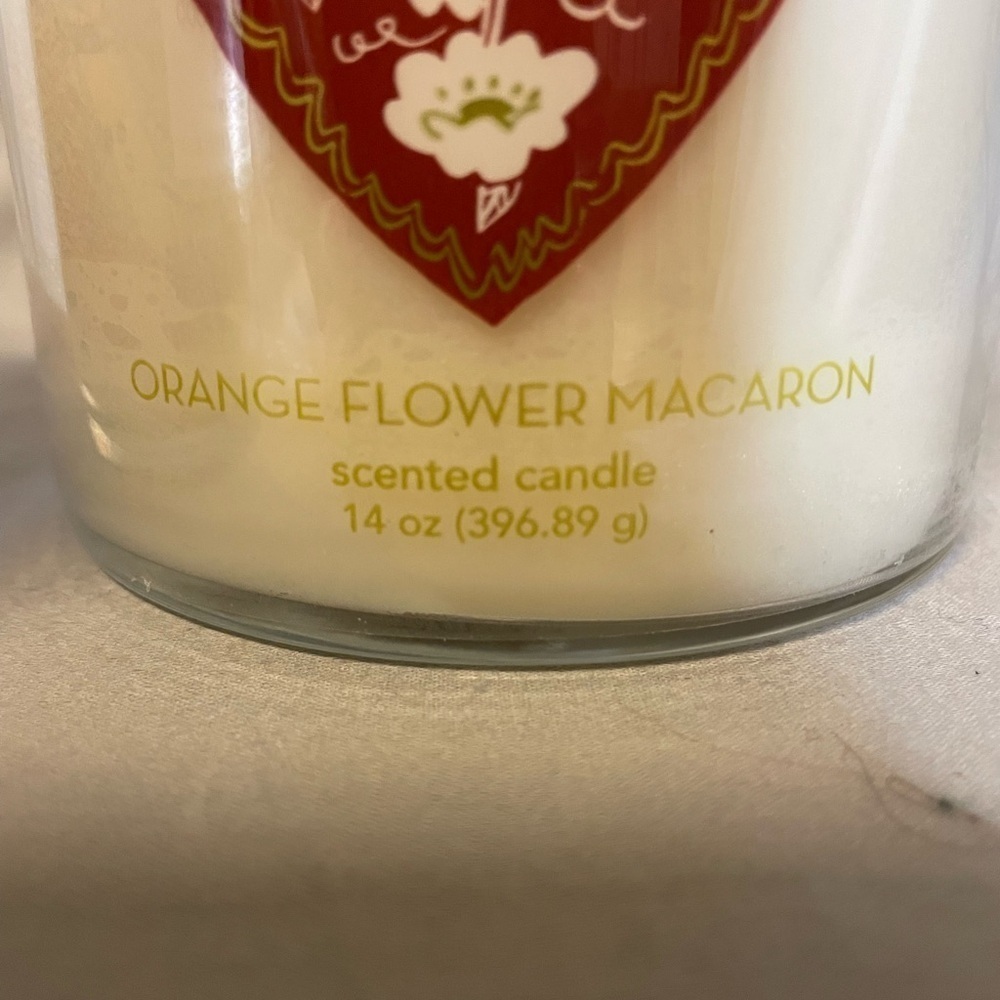New Threshold Orange Flower Macaron 3 Wick Scented Candle - Picture 6 of 6